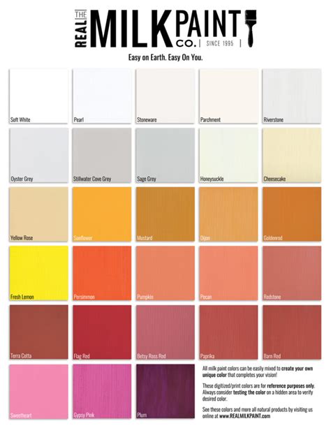 malted milk paint color chart.